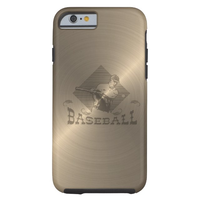Coques Case-Mate iPhone Base-ball d'or (Dos)