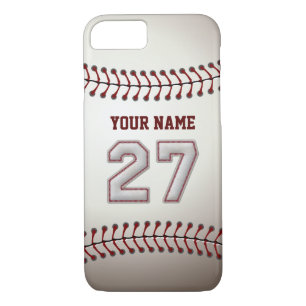 Case-Mate iPhone Case Base-ball numéro 27 avec votre nom - sportif