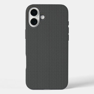 Coques iPhone 16 Plus Base noire de fibres de carbone