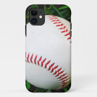 Case-Mate iPhone Case Baseball blanc avec points rouges