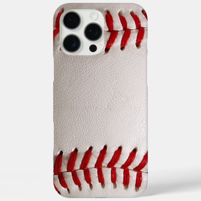 Coques Case-Mate iPhone Baseball et Softball Couture Rouge (Verso)