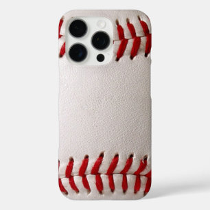 Coques iPhone 16 Pro Baseball et Softball Couture Rouge