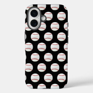 Coque Pour iPhone 16 Baseball moderne tendance Motif sans couture
