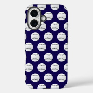 Coque Pour iPhone 16 Baseball moderne tendance Motif sans couture