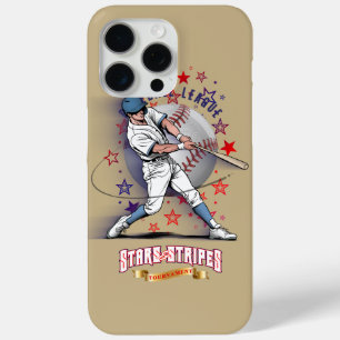 Coque iPhone 15 Pro Max Baseball Stars & Stripes