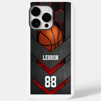 Coque Pour Pour iPhone 14 Pro Max Basket américain personnalisé Numéro et nom