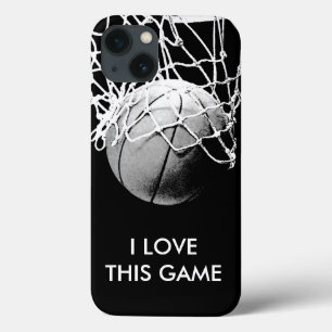 iPhone 13 Case Basket-ball Black & White Love