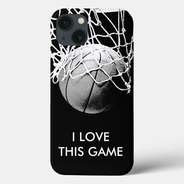 Coques Case-Mate iPhone Basket-ball Black & White Love (Verso)