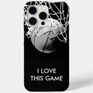 Coque iPhone 15 Pro Max Basket-ball Black & White Love