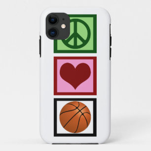 Coque Case-Mate Pour iPhone Basket-ball d'amour de paix