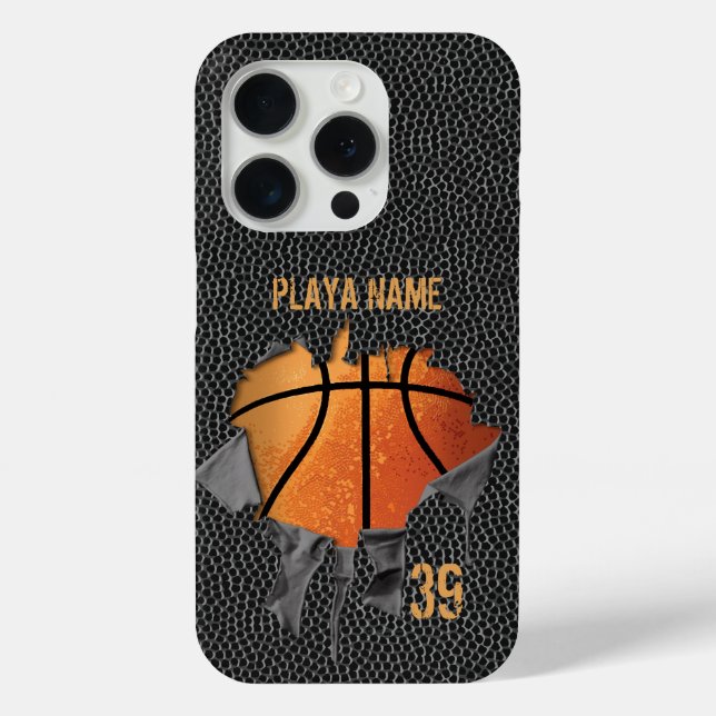 Coques Case-Mate iPhone Basket-ball déchiré (texturé) (Verso)