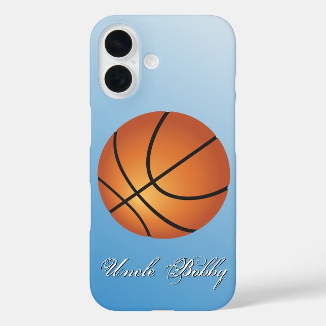 Coques Case-Mate iPhone Basket-ball Image 🏀 Monogramme Budget spécial (Verso)