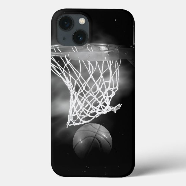 Coques Case-Mate iPhone Basket-ball noir et blanc (Verso)