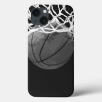 Basket-ball noir et blanc