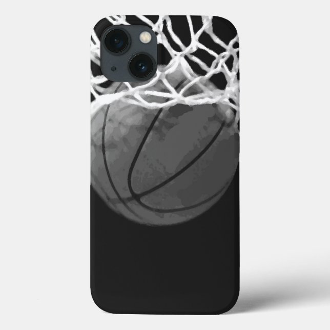 Coques Case-Mate iPhone Basket-ball noir et blanc (Verso)