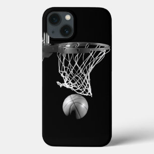 iPhone 13 Case Basket-ball noir et blanc