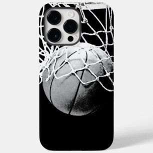 Coque Pour Pour iPhone 14 Pro Max Basket-ball noir et blanc