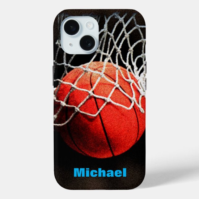 Coques Case-Mate iPhone Basket-ball Votre nom (Verso)