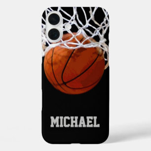 Coques iPhone 16 Plus Basket-ball Votre nom