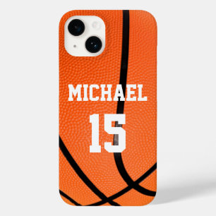 Coque Pour iPhone 14 Basket-ball Votre nom