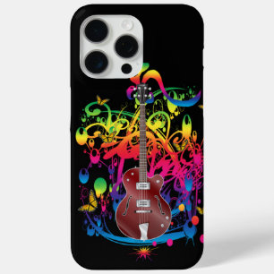 Coque iPhone 15 Pro Max Basse guitare couleur splash