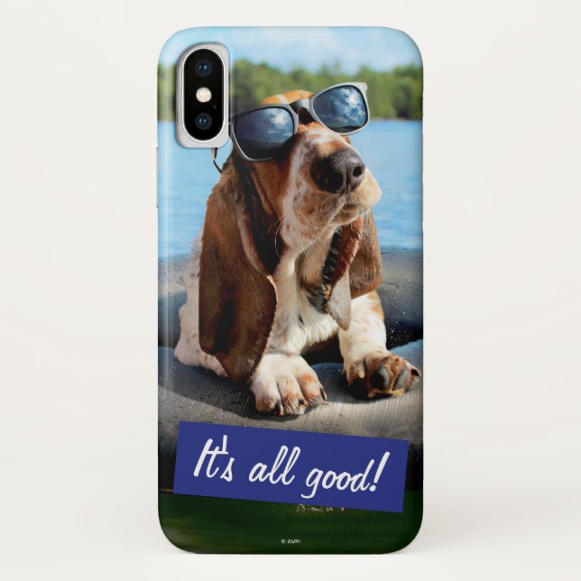 Coques Case-Mate iPhone Basset Hound dans les lunettes de soleil (Dos)
