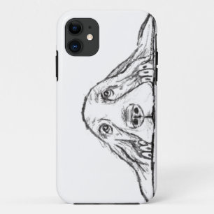 Case-Mate iPhone Case basset hound noir blanc simple chiot yeux 