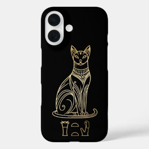 Coque Pour iPhone 16 Bastet, déesse égyptienne des chats. Nom dans les 