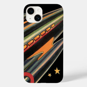 Coques Pour iPhone Bateau à fusée de science-fiction vintage par Spac