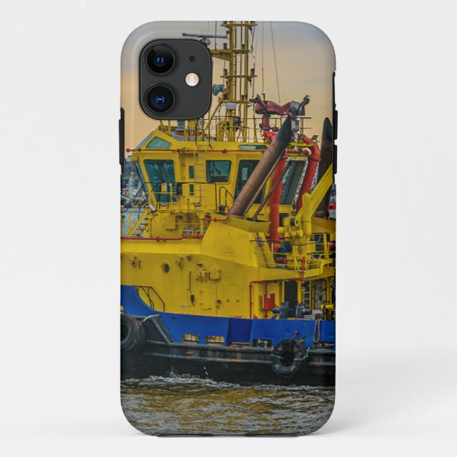 Coques Case-Mate iPhone Bateau à moteur à la rivière, montevideo, uruguay (Dos)