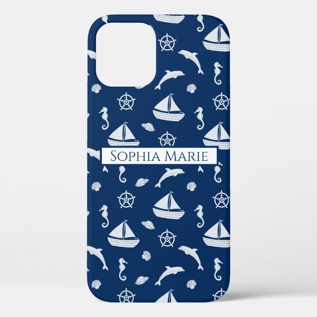Coques Case-Mate iPhone Bateau à voile et Motif Marine Life (Verso)