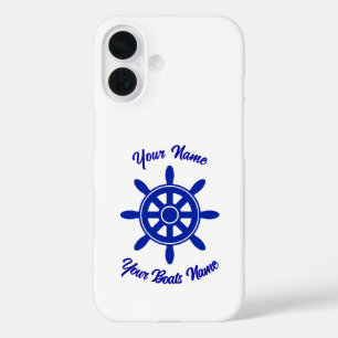 Coque Pour iPhone 16 Bateau bateaux bateaux roue personnalisée