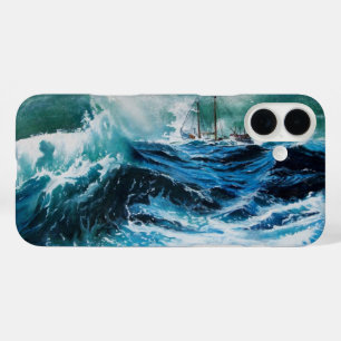 iPhone 16 Plus Case Bateau dans la mer dans la tempête
