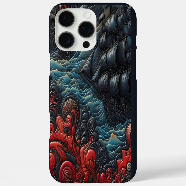 Coques Case-Mate iPhone Bateau dynamique dans les vagues torrentielles (Verso)