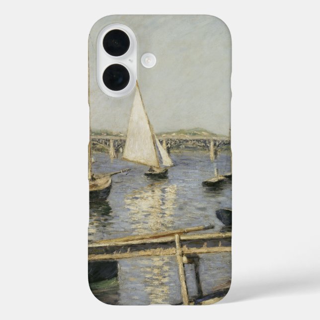 Coques Case-Mate iPhone Bateaux à voile à Argenteuil par Gustave Caillebot (Verso)