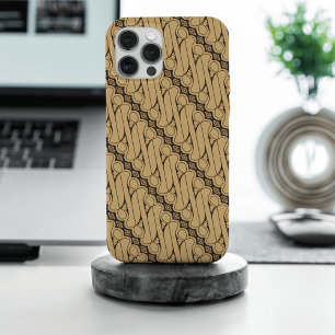 Coque iPhone 15 Pro Max Batik Parang, Motif indonésien, Javanais, Ethnique