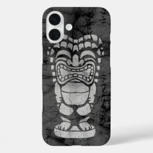 iPhone 16 Plus Case Batik riant hawaïen de Tiki de plage de Makapuu