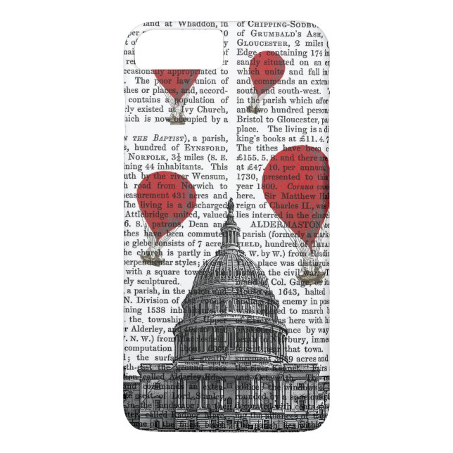 Coques Case-Mate iPhone Bâtiment du Capitole américain et ballons à air ch (Dos)