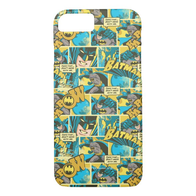 Coques Case-Mate iPhone Batman Comic Capteurs Motif 2 (Dos)