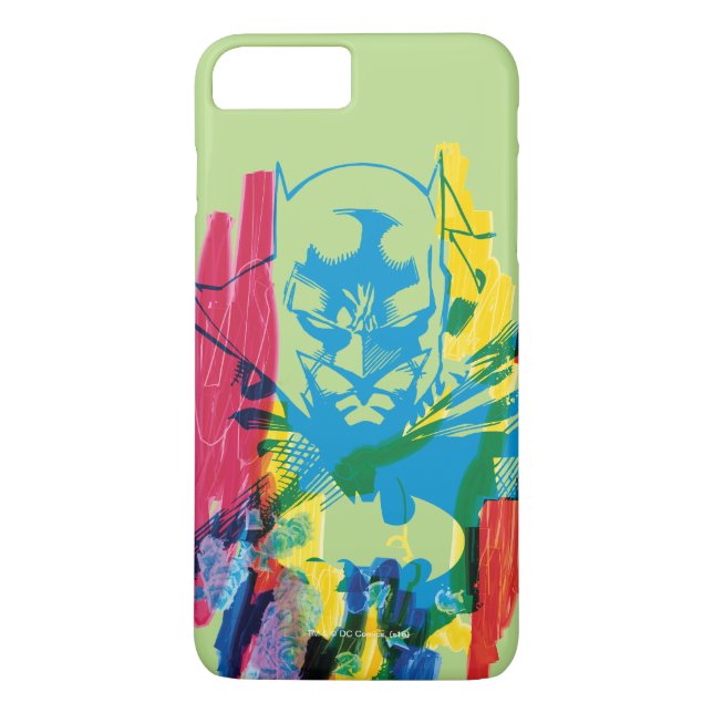 Coques Case-Mate iPhone Batman Neon Marker Collage (Dos)