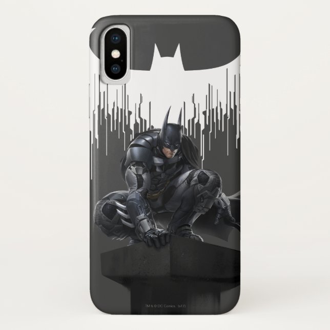 Coques Case-Mate iPhone Batman perché sur un pilier (Dos)