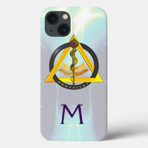 ETUI iPhone Case-Mate BÂTON D'ASCLEPIOS DENTISTE DENTISTERIE MONOGRAMME
