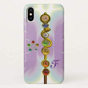 Case-Mate iPhone CASE BÂTON D'ASCLEPIUS 7 CHAKRAS, YOGA, ÉNERGIE SPIRITU