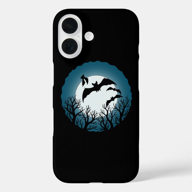 Coques Case-Mate iPhone Bats and Trees Against the Moon (Verso)
