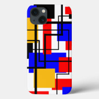 Bauhaus Rectangles et lignes - Blanc
