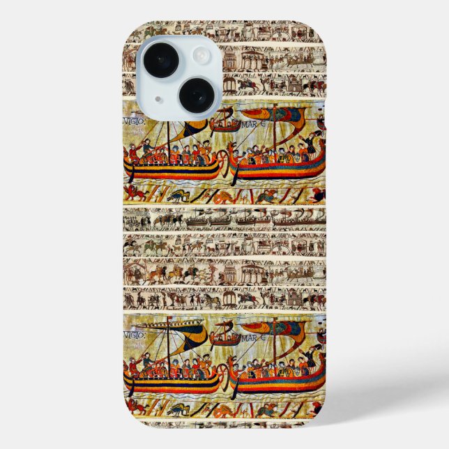 COQUES Case-Mate iPhone BAYEUX TAPESTRY 1066 NAVIRES VIKING (Verso)