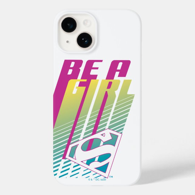 Coques Case-Mate iPhone "Be A Girl" Supergirl Graphic (Verso)