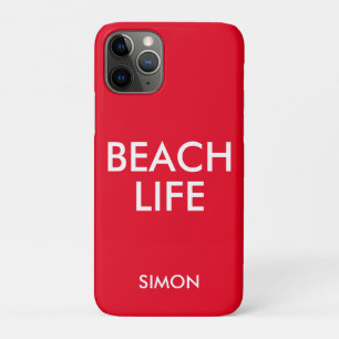 Case-Mate iPhone Case Beach Life Lifeguard Cadeau Rouge