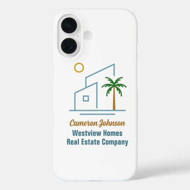 Coques Case-Mate iPhone Beach Real Estate Company Custom Coastal Realtor (Verso)