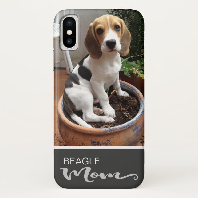 Coques Case-Mate iPhone Beagle Mom Smooth Ajouter votre chien photo (Dos)